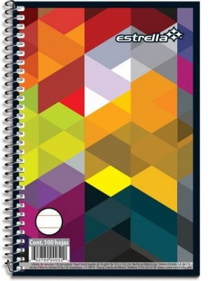 Lib. 1/8 Espiral 100 Hojas  Estrella 0052