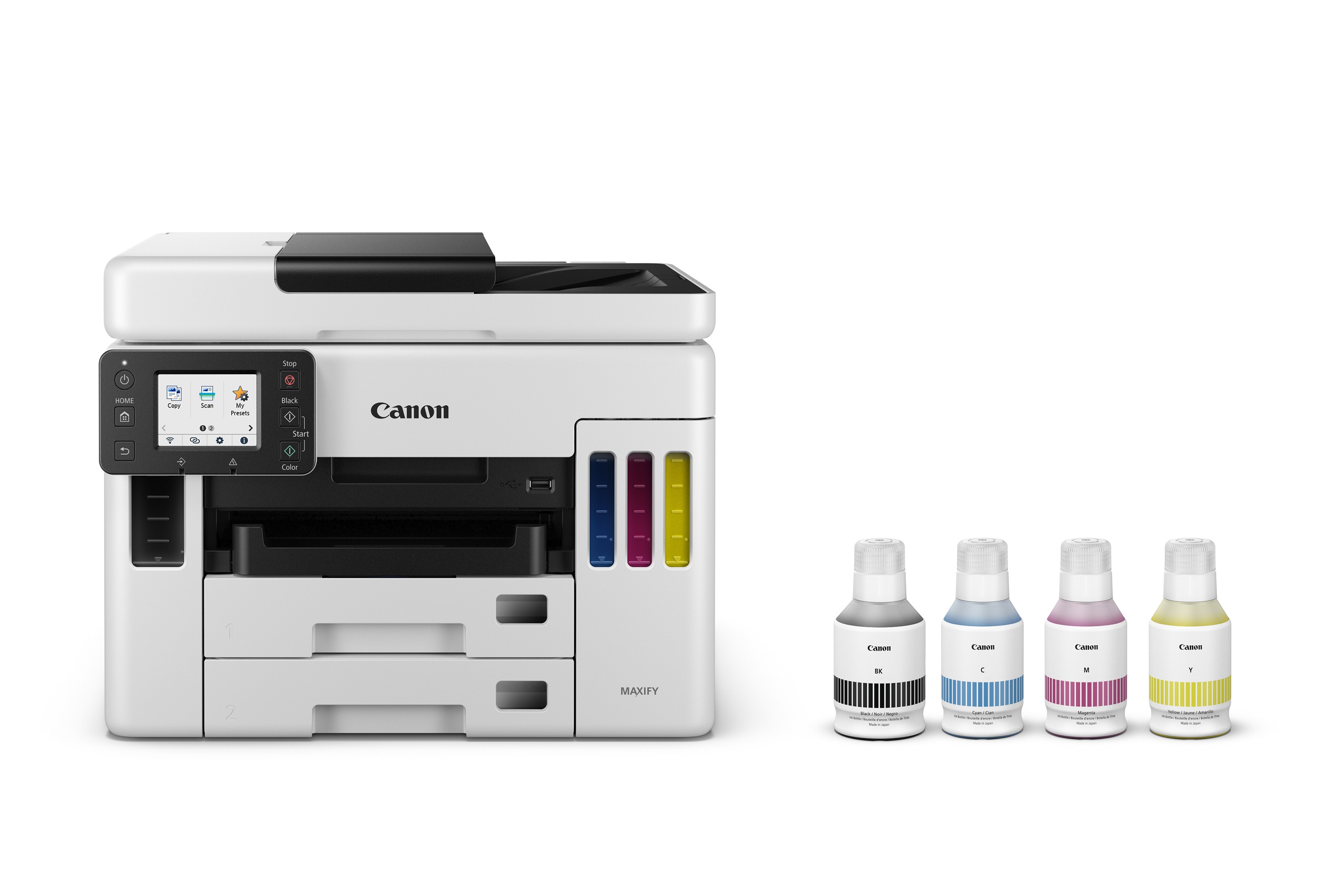 Impresora Multifuncional CANON Maxify GX7010, Tecnología Tinta Continua.  Impresora, Copiadora, Escáner y Fax. Pantalla Táctil en Color de 2.7  Pulgadas 4471C004AA